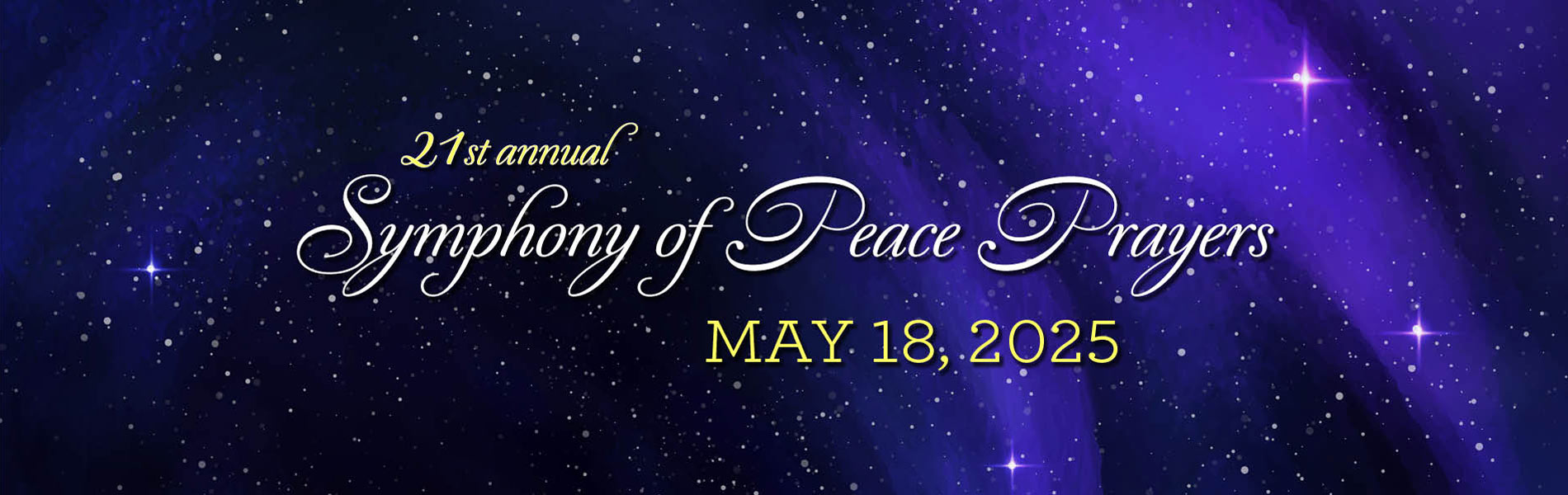 21st annual Symphony of Peace Prayers, May 18, 2025
